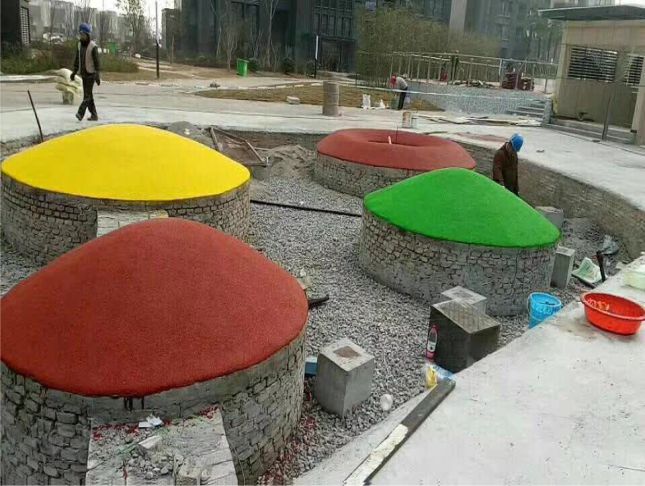 彩珠石景觀藝術透水地坪